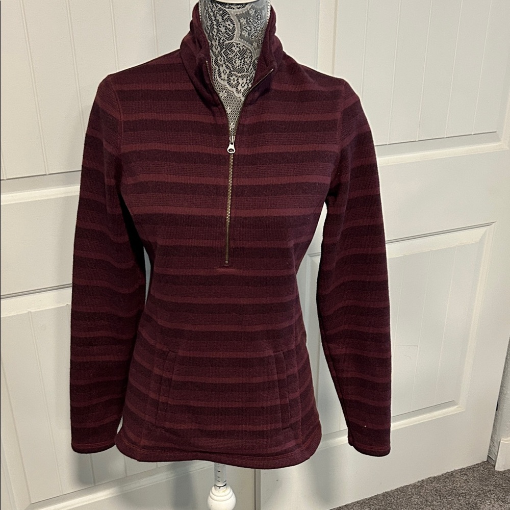 REI Women's Burgundy Half-Zip Pullover XS